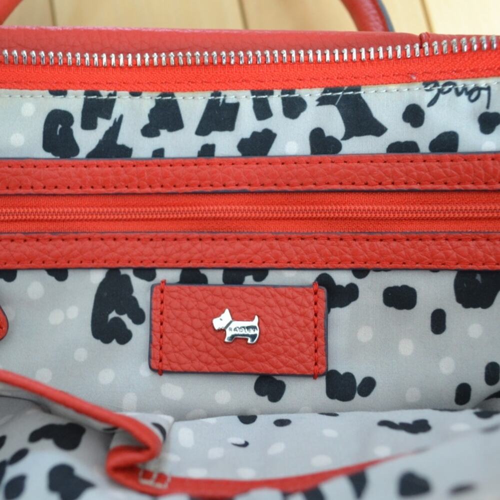 Arlington Court Medium Satchel Handbag Purse Red - Picture 5 of 6